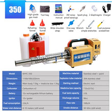 PtaTritious Pulse-Jet Thermal Fogger,Disinfection Fogging Machine ULV Sprayer Nebulizer,Thermal Fogger,Nebulizer for Farmland Garden,for Indoor and Outdoor Disinfection 350