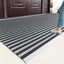 Eejovative Heavy Duty Rubber Doormat for Front Door Outside, Non-Slip Backing, Sturdy for Indoor or Outdoor(Black WxL 100x180cm/3.3x5.9ft)