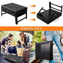 OEKFVCHVZ Portable Barbecue Charcoal Grill Stainless Steel Small Mini BBQ Tool Kits for Outdoor Cooking Camping
