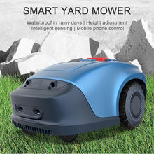 Wlikoci Fully Automatic Lawn Mower, IPX5 Waterproof Level Garden Mower with Path Planning for Neatly Trimmed Lawns, Automatic Charging, Safety Protection Device, Suitable for Lawn/Garden
