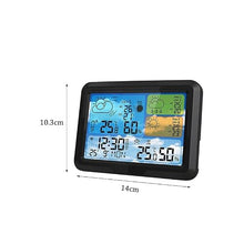 ABS Square Multi-Functional Indoor Outdoor Temperature Humidity Meter