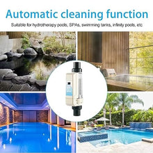 ZIJINGM Chlorine Generator Electrolyser Salt Chlorinator Salt Water System for Pools Self-Cleaning Salt Chlorine Generator for 50 m³ Swimming Pool ，Salt System Salt Water Chlorator (Size : 20)