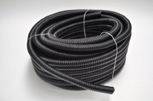 2 Inch (50mm) Standard Metric Ribbed Black Pond Hose, 98 Foot (30m)