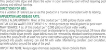 Pool Mate 1-Quart 12-Pack Premium Black Algaecide for Pool, Made in USA