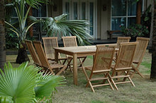 Anderson Teak Windsor Classic 9-Piece Folding Dining Set Teak Natural
