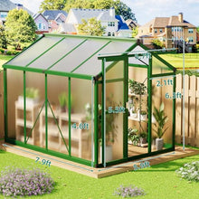 6x8 FT Greenhouse - Large Aluminum Greenhouses for Outdoors