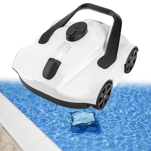 Cordless Robotic Pool Cleaner with Long Runtime, Fast Charging, Powerful Suction for Above Ground Pools