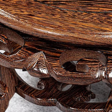 QUANGJN Pcs Plants Saucers Mahogany Flower Table Flower Stand Base Flower Pot Vase Buddha Statue Crafts Ornament Base Solid Wood Tray Plant Pot Saucers,