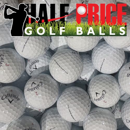 Halfpricegolfballs 300 Callaway Chrome Soft X Golf Balls White - Pristine 2022 Model