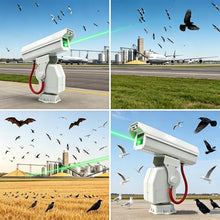 KONGQXIAA Automatic Bird Scarer with 360° Rotation and Adjustable Trajectory, Bird Deterrent Device with APP Remote Control, IP66 Waterproof for Orchards, Farmland and Outdoor Use A