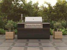 NewAge Products Classic Series 4PC Aluminum Black Modular Outdoor Kitchen Grill Island with 33" Performance Grill NG - 24"D x 49"W x 47.5"H