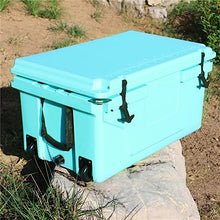 ZCBYBT 65 QT Portable Insulated Ice Chest Box Outdoor Ice Cooler Box with Wheels for Beach, Drink, Beverage, Camping, Picnic, Fishing Holds Ice Up to 3 Days,Blue