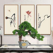 Podocarpus Bonsai Plant Fake Plant Decoration Used for Home Living Room Entrance Office Hotel Decoration House Plant (Color : Green)