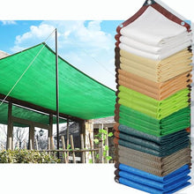 HQQMNY Awning with Eyelets, 90% Shading Rate Shade Net, Sun Net, Shade Net, Garden Umbrella, Privacy Screen for Garden, Plants, Greenhouse(Green,13m x 16m)