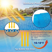 In The Swim 24' x 40' Premium Blue Rectangle Solar Pool Cover 12 Mil