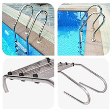 Swimming Pool Ladder for In Ground Pools Heavy Duty 3-Step Stainless Steel Pool Step Ladder W/Non-Slip Footstep 331 Lbs Capacity