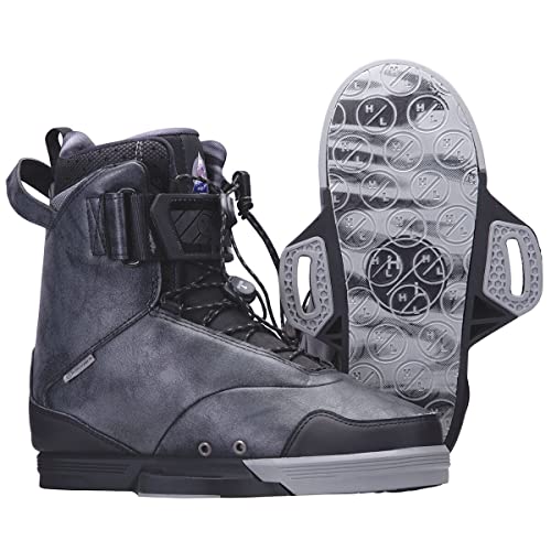 Hyperlite Defacto Mens Wakeboard Bindings Black/Grey 13-14