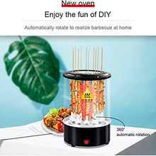 Electric BBQ Kebab Grill Machine Automatic Rotating Barbecue Smokeless Oven Rotisserie Roast Domestic Lamb Skewers Heating Stove(D)