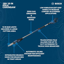 Bosch GKE18V-25TPN 18V 10 In. Pole Chainsaw