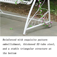 KYTGFH Garden Porch Swing Garden Swing Chair Wrought Iron Hanging Basket Rocking Chair Suitable for Outdoor Balcony(B)