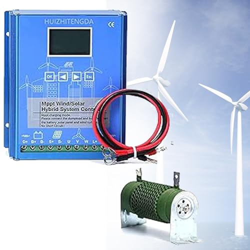 Solar Hybrid Controller, Wind Solar Blending Controller Boost Charge Controller for, Renewable Energy Power Inverters,12V-800W