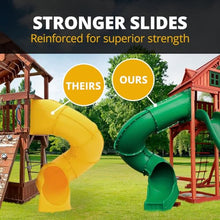 Gorilla Playsets Great Skye II Wood Swing Set with Green Vinyl Canopy Amber