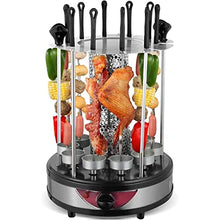 UYCVT Rotating Vertical Rotisserie Grills, 360 ° All-Round Browning Smokeless Barbecue, with 250Mm Super Long Grill Fork, for Home Kitchen Patio Garden Backyard-10 Forks