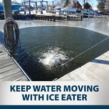 Ice Eater Submersible Pond & Lake Deicer for Boat Docks & Marinas, Winter Water Pump for Circulation & Aeration, P1000 1 Horsepower - 25 Ft Cord 115V