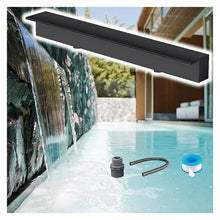 72" 60" 50" 48" 40" 36" 24" 18" 16" 12" Custom Pool Fountain Water Feature Spillway, All-in-1 Pond Waterfall Kit, Embedded Mount Spray Water Accessories