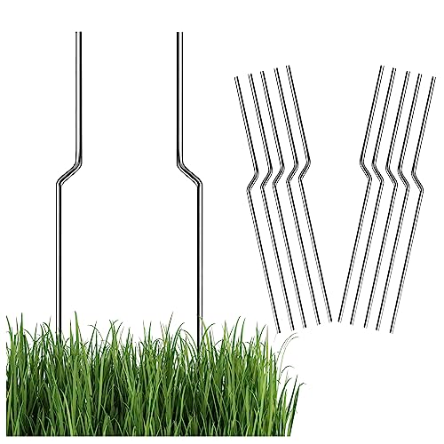 1000 Pack Yard Sign Stakes - 12-Inch Metal Yard Sign Holder, Heavy Duty 9 Gauge Steel Wire Stakes for Lawn Signs for Corrugated Plastic Signs - American Made