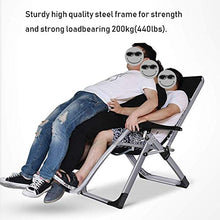 YWangQiang Garden Outdoor Extra Large Zero Gravity Rocking Patio Lounge Chair Home Lounge Chair Folding Beach Deck Chair with Cushion Support