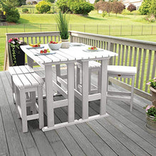 Highwood Lehigh 6pc Counter Height Balcony Dining Set White