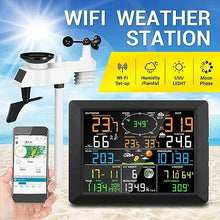 HeiDD Professional Weather Stations, Weather Station with Weather Forecast, Display About Outdoor Humidity, Temp, air Pressure, Wind Speed and Direction, Rainfall, for Home, Farm