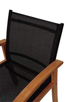 Amazonia Double Extendable Rectangular Guava Patio Dining Set 11 Piece Black