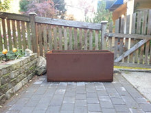 Nice Planter Corten Steel Trough Planter, 20" x 46" x 20"