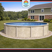 Wilbar Pools 'Forever' 21 ft Round Above Ground Swimming Pool | 54 Inch Resin Protected Steel Sided Walls | Bundle Includes: 25 Gauge Overlap Liner & Widemouth Skimmer