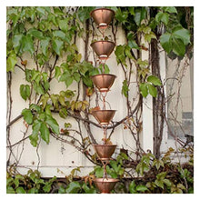 Rain Chains Copper Rain Chain for Gutters for Heavy Rain Guide Rain Chain for Downspouts Copper Rain Fall Eaves Gutter Villa Garden Japanese Temple Sun Room Copper Rain Bell (Color : 4) (4)