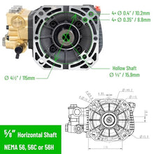 Canpump CF 1205 E: 1200 psi @ 0.5 US gpm, 5/8-in Shaft Misting Pump