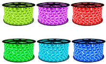 CBconcept® 165 Feet RGB Color Changing 120 Volt High Output LED SMD5050 Flexible Flat LED Strip Rope Light - Commercial Grade, Indoor Outdoor use, Ready to Plug n Shine