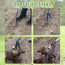 Root Extractor Tool Weed Puller for Lawn Garden, Effortlessly Remove Corn/Plant Stalks with Non-Slip Grip, No-Bending Farmland Gardening Tool