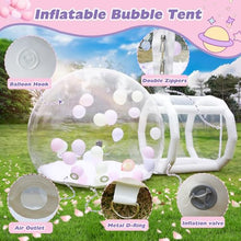 Gaonala 13 FT Clear Inflatable Bubble House Dome with Tunnel and Air Blower