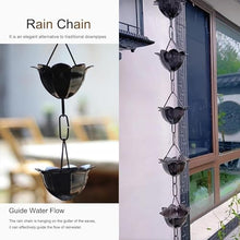 YUSIWOAL Aluminium Rain Catching Chain Garden Decorative Rain Bell Patio Gutter Downspout Alternative(300cm/10ft)