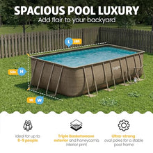 Funsicle Oasis Designer Lap 18' x 9'x 52" Rectangular Above Ground Swimming Pool, With FiltraBoost 1200 GPH Filter Pump, Ladder, Maintenance Kit, Cover, Ground Cloth & Repair Patch, Triple Basketweave
