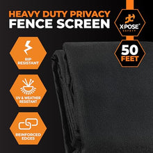 Xpose Safety Privacy Fence Screen 4’ x 50’ (72 Pack) – Bulk Full Pallet – Heavy Duty Black Mesh with 90% Visibility Block, UV Protection – Includes Cable Ties for Garden, Yard, Nursery, Kennel,Dog Run