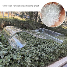 Polycarbonate Greenhouse Roofing Sheets,1mm Clear Acrylic Plastic Roof Panels,Waterproof/Uv Resistant,Cold Frame Replacement Transparent Roofing Sheets,Easy to Bend and Cut,W×L-1×12m(3.3*39.4ft)