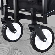 Trolleys, Outdoor Folding Wagon G-Arden Trolley with, Heavy Duty Folding Wagon Cart, for Outdoor Camping and Beach,Ng and Sturdy, Load-Bea100Kg / 220Lbs/Grey