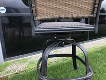 Patio Land Santa Clara Outdoor Patio Swivel Bar Stools Set of 3 Dark Bronze 30