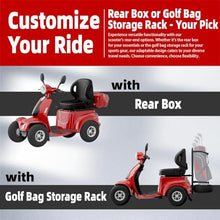 LAGTOM Electric Golf Cart & Mobility Scooter 1000W Candy Apple Red