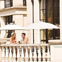 GFAZXDS Patio Umbrella Base - Heavy Duty Outdoor Sun Canopy Stand for Garden Lawn Table UV Protective Weather Resistant Khaki Color Perfect for Market & Backyard Use