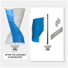 3KW Vertical Axis Wind Turbine Kit 24-120V With 2 Solar Panels & Controller